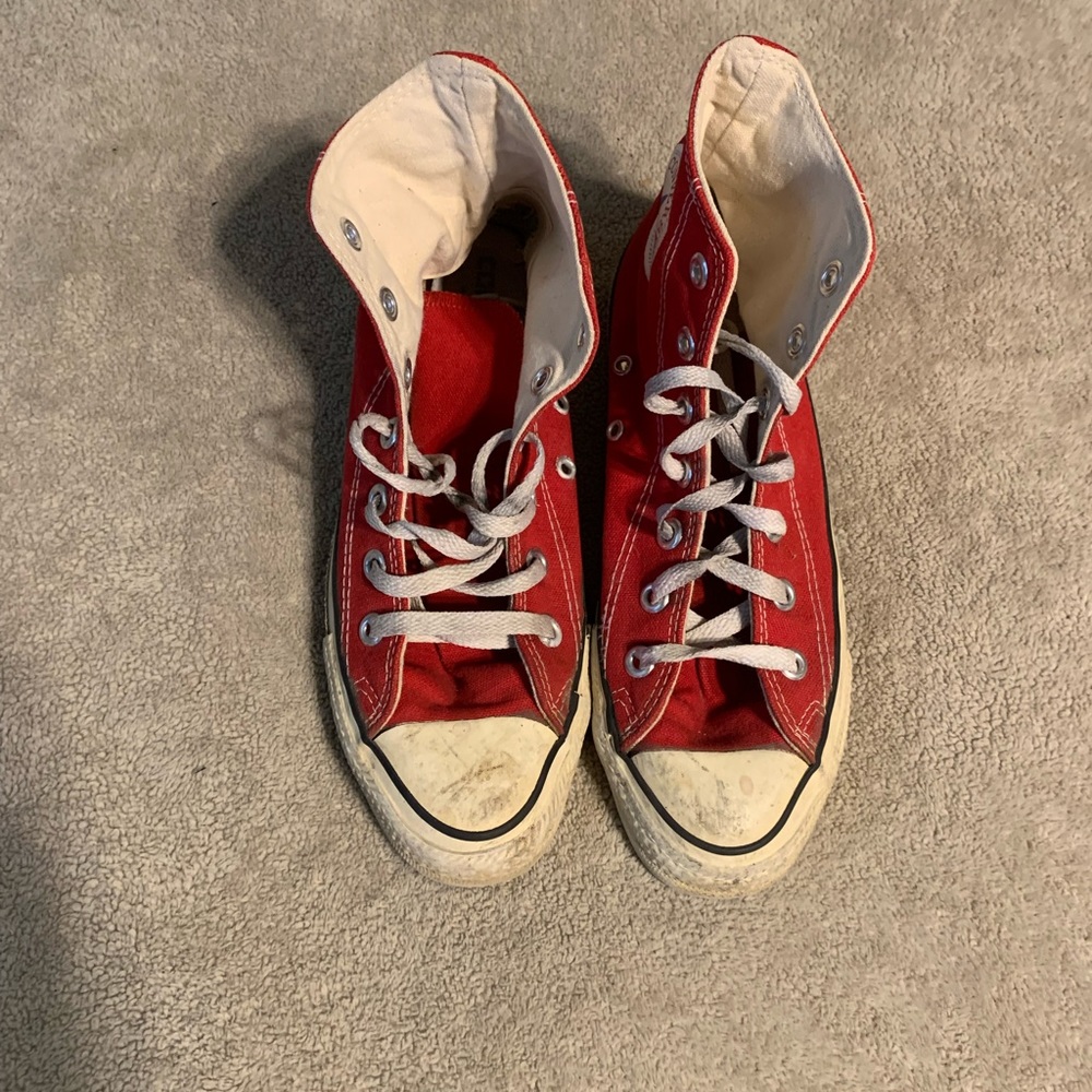 Vintage Converse Size 5.5 Red Unisex